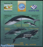 Uruguay 1998 Expo 98, Whales S/s, Mint NH, Nature - Animals (others & Mixed) - Sea Mammals - Uruguay