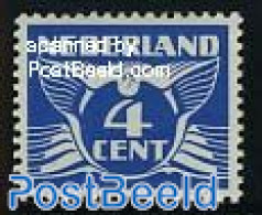 Netherlands 1924 4c Blue, Without WM, Stamp Out Of Set, Mint NH - Ungebraucht