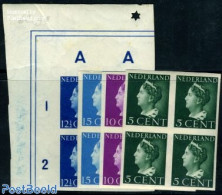 Netherlands 1940 Definitives 4v Imperforated, Blocks Of 4 [+], Mint NH - Unused Stamps