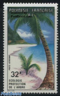 French Polynesia 1977 Cocospalm Tree 1v, Mint NH, Nature - Trees & Forests - Nuovi