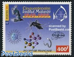 French Polynesia 1999 Malarde Institute 1v, Mint NH, Health - Nature - Health - Insects - Nuevos