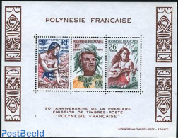 French Polynesia 1978 Stamp Anniversary S/s, Mint NH, Various - Stamps On Stamps - Folklore - Ungebraucht