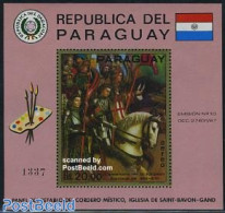 Paraguay 1971 Van Eyk Painting S/s, Mint NH, History - Nature - Knights - Horses - Art - Paintings - Paraguay