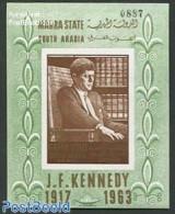 Aden 1967 Mahra, J.F. Kennedy S/s Imperforated, Mint NH, History - American Presidents - Art - Books - Andere & Zonder Classificatie