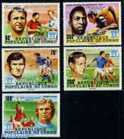 Congo Republic 1978 Football Winners Argentina 5v, Mint NH, Sport - Football - Other & Unclassified