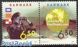 Denmark 1998 Norden, Shipping 2v [:], Mint NH, History - Science - Transport - Various - Europa Hang-on Issues - Weigh.. - Nuovi