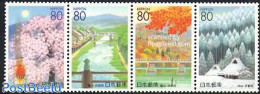 Japan 2000 Kyoto 4v [:::], Mint NH, Nature - Trees & Forests - Art - Bridges And Tunnels - Nuevos