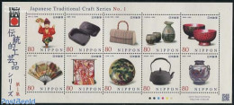Japan 2012 Craft Series No. 1 10v M/s, Mint NH, Art - Art & Antique Objects - Ceramics - Handicrafts - Nuevos