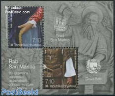 Croatia 2012 RAB-San Marino, Joint Issue S/s, Mint NH, Various - Joint Issues - Art - Fashion - Emissions Communes