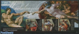 Guyana 2012 Michelangelo 500 Years Sistine Chapel 3v M/s, Mint NH, Art - Michelangelo - Paintings - Guiana (1966-...)