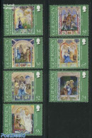 Guernsey 2012 Christmas 7v, Mint NH, Nature - Religion - Elephants - Horses - Christmas - Kerstmis