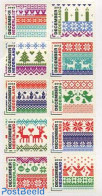 Netherlands 2012 Christmas 10v S-a, Mint NH, Religion - Various - Christmas - Textiles - Ongebruikt