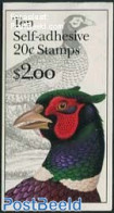 United States Of America 1998 Pheasant Booklet S-a, Mint NH, Nature - Birds - Stamp Booklets - Nuevos