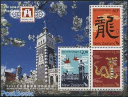 New Zealand 2012 Year Of The Dragon, Bejing S/s, Mint NH, Various - Philately - New Year - Nuevos