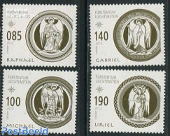 Liechtenstein 2012 Christmas 4v, Mint NH, Religion - Angels - Christmas - Unused Stamps