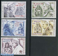 Vatican 2012 Popes Travels 5v, Mint NH, Religion - Pope - Religion - Unused Stamps