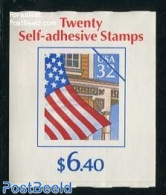 United States Of America 1995 Flag Booklet (20x32c S-a), Mint NH, History - Flags - Stamp Booklets - Ongebruikt