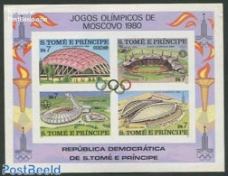 Sao Tome/Principe 1980 Olympic Games S/s, Imperforated, Mint NH, Sport - Olympic Games - Sao Tomé Y Príncipe