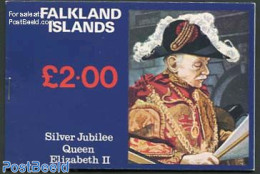 Falkland Islands 1977 Silver Jubilee Booklet, Mint NH, History - Nature - Kings & Queens (Royalty) - Horses - Stamp Bo.. - Königshäuser, Adel