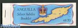 Anguilla 1977 Silver Jubilee Booklet, Mint NH, History - Transport - Various - Kings & Queens (Royalty) - Stamp Bookle.. - Familias Reales