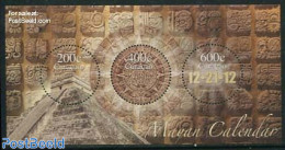 Curaçao 2012 Mayan Calendar S/s, Mint NH, History - Various - Archaeology - Round-shaped Stamps - Archeologie