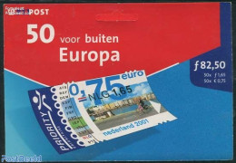 Netherlands 2001 50 Voor Buiten Europa Hang-pack, Mint NH, Sport - Transport - Cycling - Stamp Booklets - Ships And Bo.. - Ongebruikt