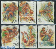 Singapore 1993 Southeast Asia Games 6v, Mint NH, Sport - Badminton - Basketball - Sailing - Sport (other And Mixed) - Bádminton