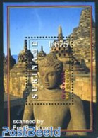 Suriname, Republic 1998 Borobudur S/s, Mint NH, Art - Sculpture - Escultura