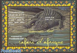 Togo 2001 Safari, Crocodile S/s, Mint NH, Nature - Animals (others & Mixed) - Togo (1960-...)