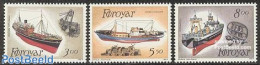 Faroe Islands 1987 Fishing Trawlers 3v, Mint NH, Nature - Transport - Fishing - Ships And Boats - Peces