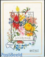 Hungary 1992 Australian Flowers S/s, Mint NH, Nature - Flowers & Plants - Unused Stamps