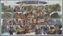 Indonesia 2000 Fairy Tales 20v M/s, Mint NH, Art - Fairytales - Fairy Tales, Popular Stories & Legends