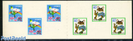 Japan 1989 Letter Writing Day Booklet S-a, Mint NH, Nature - Cats - Stamp Booklets - Nuevos
