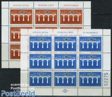 Yugoslavia 1984 Europa 2 M/ss (with 9 Sets), Mint NH, History - Europa (cept) - Unused Stamps