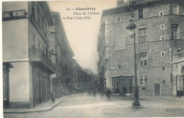 73 // CHAMBERY   Place Du Théatre Et Rue Croix D Or  41 - Chambery