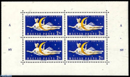 Hungary 1961 Space Rocket M/s With A.NY On Border, Mint NH - Unused Stamps