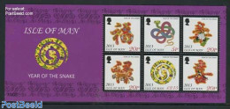 Isle Of Man 2013 Year Of The Snake S/s, Mint NH, Nature - Various - Snakes - New Year - Año Nuevo