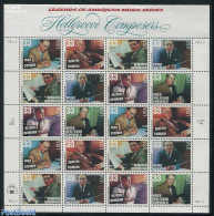 United States Of America 1999 Hollywood Composers M/s, Mint NH, Performance Art - Music - Unused Stamps