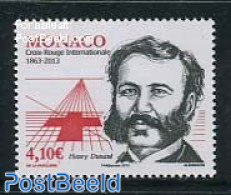 Monaco 2013 Henry Dunant 1v, Mint NH, Health - History - Red Cross - Nobel Prize Winners - Unused Stamps