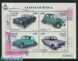 Spain 2013 Famous Automobiles 4v M/s, Mint NH, Transport - Automobiles - Unused Stamps