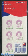 Netherlands 2002 Beatrix 5x3.00 Foil Sheet With PTT Logo, Mint NH - Nuevos