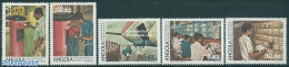 Angola 1983 Postal Services 5v, Mint NH, Mail Boxes - Post - Post