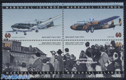 Marshall Islands 1998 Berlin Air Bridge 4v [+], Mint NH, Transport - Aircraft & Aviation - Aviones