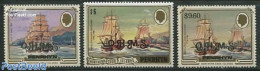 Penrhyn 1987 O.H.M.S. 3v, Mint NH, Transport - Ships And Boats - Schiffe