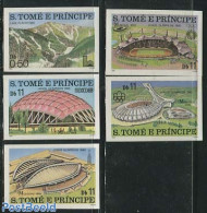 Sao Tome/Principe 1980 Olympic Games 5v, Imperforated, Mint NH, Sport - São Tomé Und Príncipe