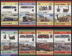 Tuvalu 1984 Locomotives 8x2v [:] (Funafuti), Mint NH, Transport - Railways - Eisenbahnen