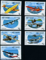 Vietnam 1987 Hafnia, Aeroplanes 7v, Mint NH, Transport - Aircraft & Aviation - Vliegtuigen