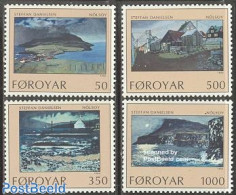 Faroe Islands 1990 Nolsay, Steffan Danielsen Paintings 4v, Mint NH, Various - Street Life - Art - Modern Art (1850-pre.. - Ohne Zuordnung