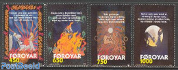 Faroe Islands 1998 Nordic Legends 4v, Mint NH, Art - Fairytales - Fiabe, Racconti Popolari & Leggende