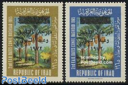 Iraq 1972 Dadel Festival 2v, Mint NH, Nature - Trees & Forests - Rotary, Lions Club